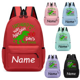 Primary School Pupil Bags Name Custom I Roared My Way Through 100 Days of School School Bags