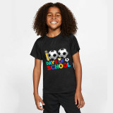 Toddler Kids Boys Tops Days of School Soccer Boy Students T-shirts