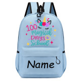 Primary School Pupil Bags Name Custom 100 Magical Days of School School Bags