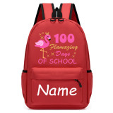 Primary School Pupil Bags Name Custom 100 Flamazing Days of School School Bags