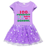 Girls Yarn Skirt 100 Purrfect Days Of School Long And Short Sleeve Dress