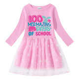 Girls Yarn Skirt 100 Mermazing Days Of School Long And Short Sleeve Dress