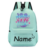 Primary School Pupil Bags Name Custom Memaid 100 Mermazing Days School Bags