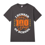 Youth Tops I Dunked 100 Days of School Basketball Sports High School Students T-shirts