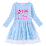 Girls Yarn Skirt 100 Flamazing Days of School Long And Short Sleeve Dress
