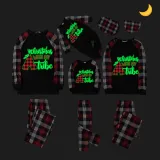 Christmas Matching Family Pajamas Luminous Glowing Christmas with My Tube Red Pajamas Set