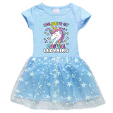 Girls Yarn Skirt 100 Days of Magical Learning Long And Short Sleeve Dress