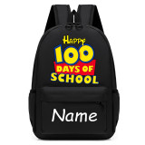 Primary School Pupil Bags Name Custom Happy 100 Days of School Slogan School Bags