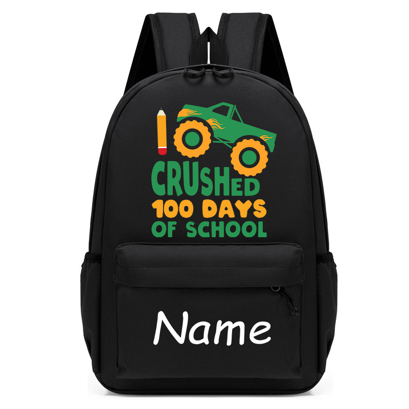 Primary School Pupil Bags Name Custom Crushed 100 Days of School Schoolbags