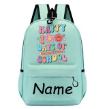 Primary School Pupil Bags Name Custom Happy 100 Days Of School School Bags