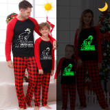Christmas Matching Family Pajamas Luminous Glowing How Snowflakes Made Red Pajamas Set