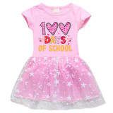 Girls Yarn Skirt 100 Days of School Long And Short Sleeve Dress