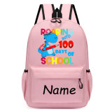 Primary School Pupil Bags Name Custom Roaring into 100 Days of School School Bags