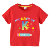Toddler Kids Girls Tops First Day of XXst Grade Girl Students T-shirts