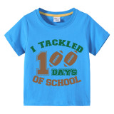 Toddler Kids Boys Tops I Tackled 100 Days of School Boy Students T-shirts