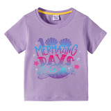 Toddler Kids Girls Tops 100 Mermazing Days Girl Students T-shirts