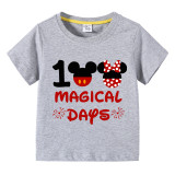 Toddler Kids Girls Tops 100 Magical Days Cartoon Mouse Girl Students T-shirts