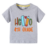 Toddler Kids Girls Tops Tops Hello xxst Grade Girl Students T-shirts