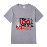 Youth Tops I Rocked 100 Days of School Guitar Music High School Students T-shirts