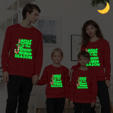 Christmas Matching Family T-shirts Luminous Glowing Jesus Is The Reason Family Sweatshirt