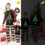 Christmas Matching Pajamas Luminous Glowing Fireworks Christmas Pajamas Set