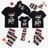 Christmas Matching Pajamas Luminous Glowing What The Elf Christmas Pajamas Set