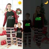 Christmas Matching Pajamas Luminous Glowing Merry Christmas Hat Christmas Pajamas Set
