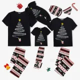 Christmas Matching Pajamas Luminous Glowing Fireworks Christmas Pajamas Set