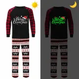 Christmas Matching Pajamas Luminous Glowing Merry Christmas Hat Christmas Pajamas Set