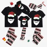 Christmas Matching Pajamas Luminous Glowing Santa Claus Christmas Pajamas Set