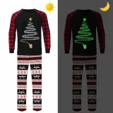 Christmas Matching Pajamas Luminous Glowing Fireworks Christmas Pajamas Set
