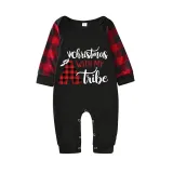 Christmas Matching Family Pajamas Luminous Glowing Christmas with My Tube Red Plaids Pajamas Set