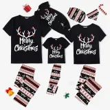 Christmas Matching Pajamas Luminous Glowing Merry Christmas Antler Christmas Pajamas Set