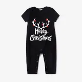 Christmas Matching Pajamas Luminous Glowing Merry Christmas Antler Christmas Pajamas Set