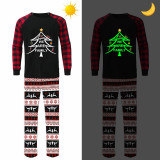 Christmas Matching Pajamas Luminous Glowing We Are Family Tree Christmas Pajamas Set