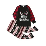 Christmas Matching Pajamas Luminous Glowing Merry Christmas Antler Christmas Pajamas Set
