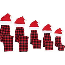 Family Matching Christmas Red Plaids Christmas Pajamas Pant