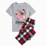 Christmas Matching Family Pajamas Christams In July Pet Gray Pajamas Sets