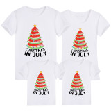 Family Matching Clothing Top Parent-kids Christmas In July Family T-shirts