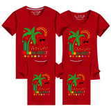 Family Matching Clothing Top Parent-kids Christmas In July Santa Family T-shirts