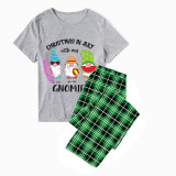 Christmas Matching Family Pajamas Christams In July with My Gnomies Gray Pajamas Sets