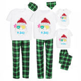 Christmas Matching Family Pajamas Christams In July Sunglass Santa White Pajamas Sets