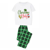 Christmas Matching Family Pajamas Christams In July Slogan White Pajamas Sets