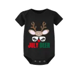 Christmas Matching Family Pajamas July Deer Christams In July Black Pajamas Sets