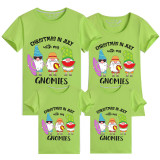Family Matching Clothing Top Parent-kids Christmas In July Tree Family T-shirts