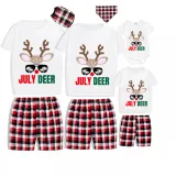 Christmas Matching Family Pajamas July Deer Christams In July Gray Short Pajamas Sets