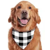 Christmas Matching Family Pajamas Christams In July Black and White Plaids Pajamas Sets