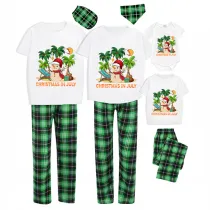 Christmas Matching Family Pajamas Christams In July Snowman White Pajamas Sets