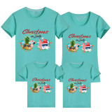 Family Matching Clothing Top Parent-kids Christmas Sunglasses In July Family T-shirts