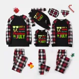 Christmas Matching Family Pajamas Just Who Loves Christams In July Black Long Sleeves Pajamas Sets